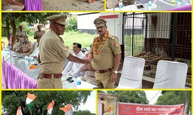 होमगार्ड्स महराजगंज ने तिरंगा यात्रा निकाल कर आजादी का अमृत महोत्सव मनाया, सभी में दिखा देश भक्ति का जज्बा