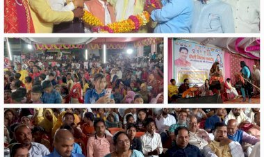 प्रभात साहू द्वारा किया गया भव्य होली मिलन समारोह का आयोजन