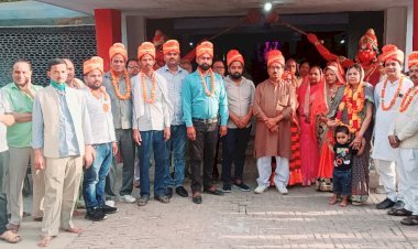 सम्मान समारोह का आयोजन:  नवनिर्वाचित अध्यक्ष और सभासदों को स्वर्णकार समाज द्वारा किया गया सम्मानित