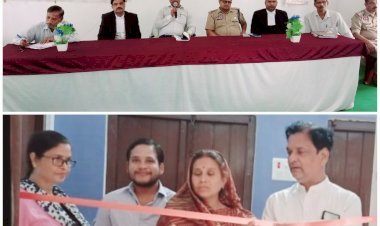 मुख्य चिकित्सा अधिकारी सहित 138 कैदियों ने खाई फाइलेरियारोधी दवा | नगर पंचायत महराजगंज (कस्बा) में अध्यक्ष सरला साहू व प्रभात साहू ने खाई दवा, फीता काटकर किया शुभारंभ