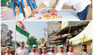 महराजगंज व्यापार मण्डल के अध्यक्ष अश्वनी सिंह उर्फ पिंटू सिंह ने 77वां स्वतंत्रता दिवस हर्षोल्लास के साथ मनाया, किया ध्वजारोहण