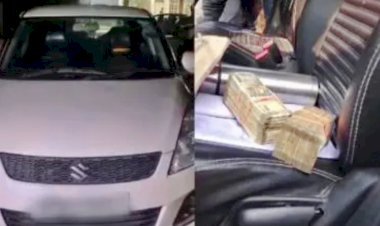 रिश्वत का हाई वोल्टेज ड्रामा: अधिकारियों को देख कार छोड़ भागा लेखपाल, निकली नोटों की गड्डियां