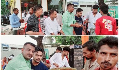 शिव मेडिकल एजेन्सी हलोर में विशाल भण्डारा का आयोजन