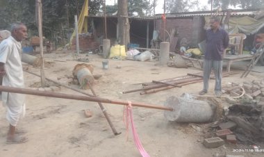50 लाख रुपये की सरकारी जमीन पुलिस बल की उपस्थिति में खाली कराई गई  | भूमि राजस्व अभिलेखों में बंजर के रूप में है अंकित