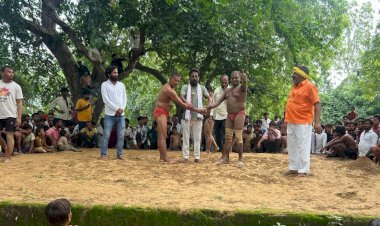 पाली में कुश्ती का आयोजन : पहलवानों ने दांव-पेंच लगाकर दमदार प्रदर्शन किया