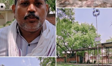 निजी संसाधनों से पार्क बनाकर मिसाल बने उमा शंकर यादव, बदहाल सामुदायिक शौचालय पर जताई चिंता