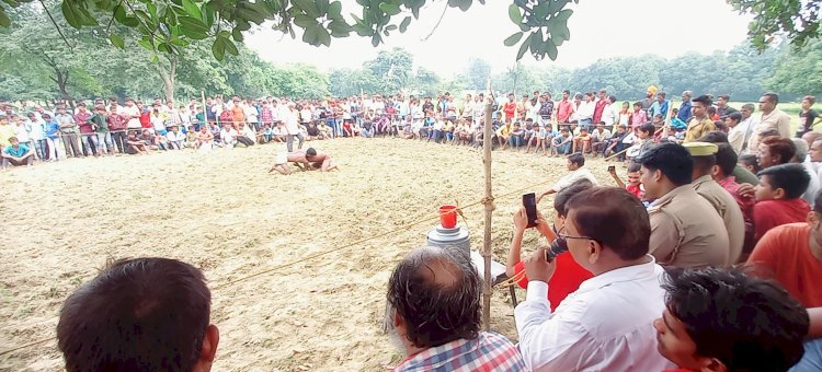 सोथी गांव में आयोजित हुआ मेला व दंगल, दंगल में पहुंचे दर्जनों पहलवानों ने अपने कला का प्रदर्शन किया